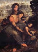 LEONARDO da Vinci The Virgin and the Nino with Holy Ana China oil painting reproduction